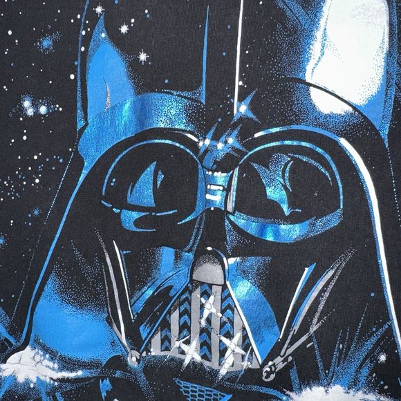 Vintage 90s Keehn Scenes Black Darth Vader Tee Mens Size L - Picture 2 of 5